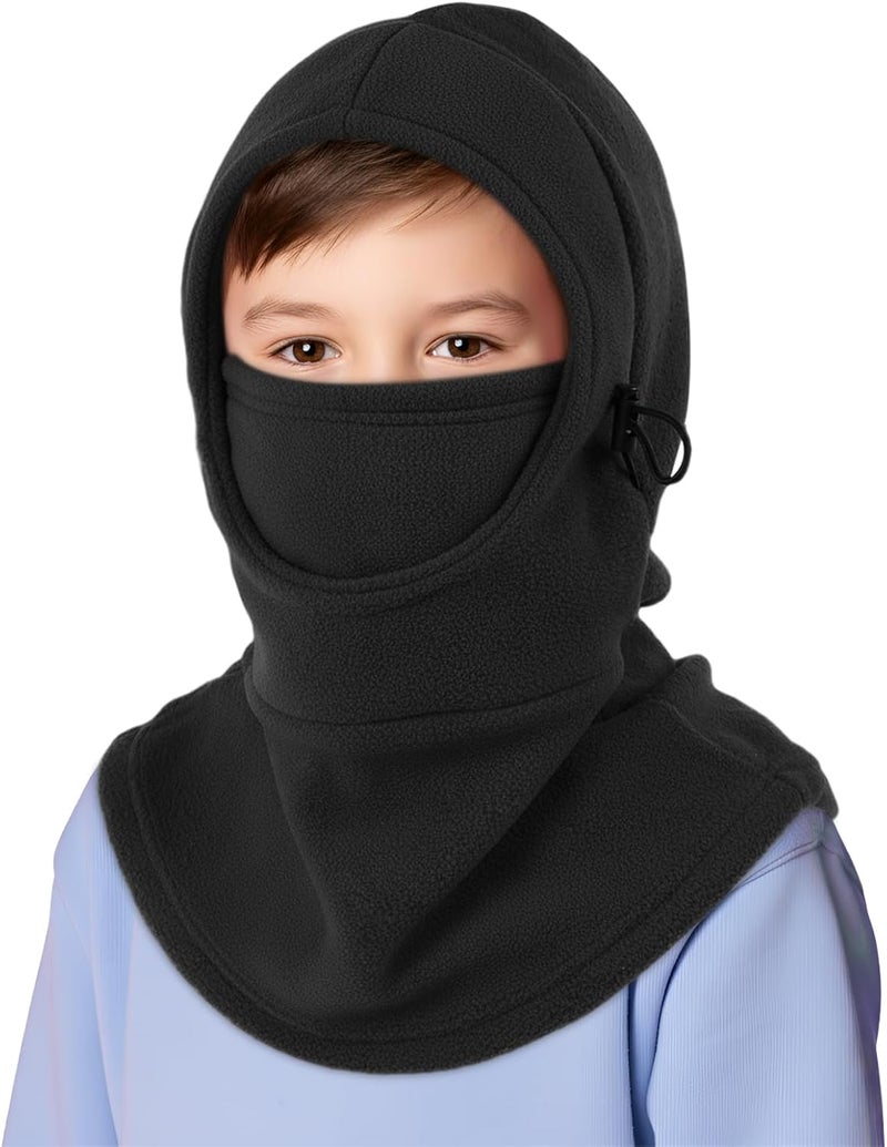 NON STOP Thickened Kids Ski Mask Winter Hat, Heavy Weight Kids Balaclava Face Mask Windproof Fleece Caps for Child, Teenagers - Image 1